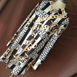 Nautical T- shirt dress.  Button down.